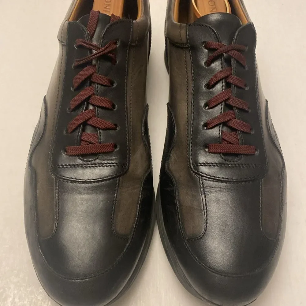 PAUL FREDRICK Men’s Leather Sneakers with Leather Lining and Cushioned Insole 8
